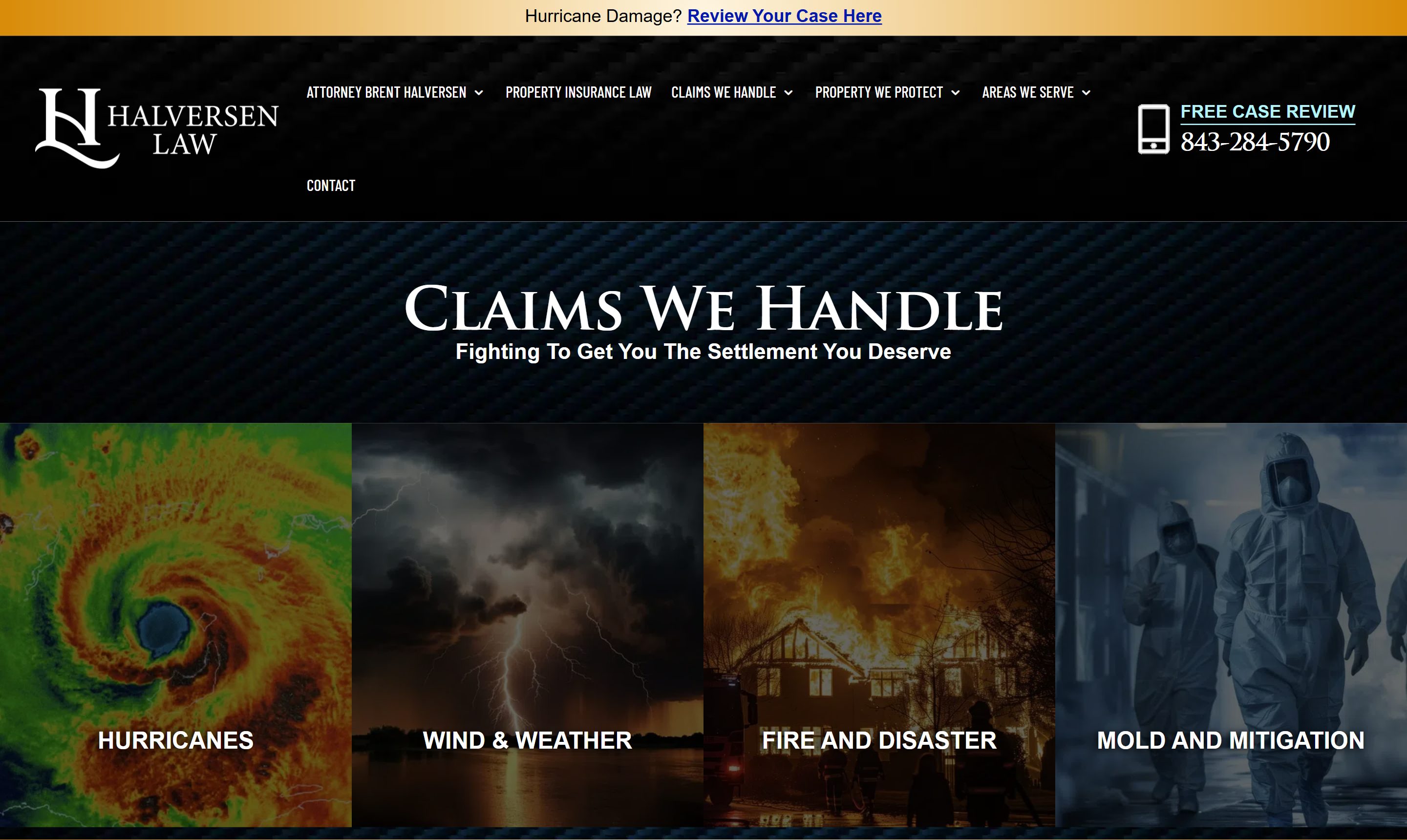 Halversen Law website — built by LAA